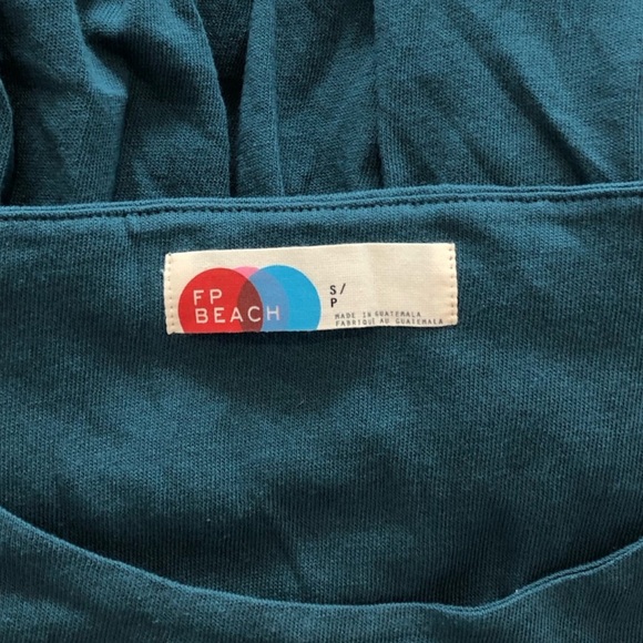 Free People Madelyn Midi Oversized Dress W/Pockets in Mediterranean Sz S NWOT - Picture 5 of 9